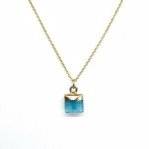 Indio Jewelry Delicate Gold Apatite Gemstone Necklace #201
